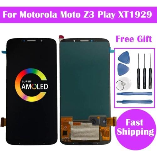 AMOLED Display For Motorola Moto Z3 Play LCD Display Touch Screen For Moto Z3 Play XT1929 Display LCD Screen Panel Assembly