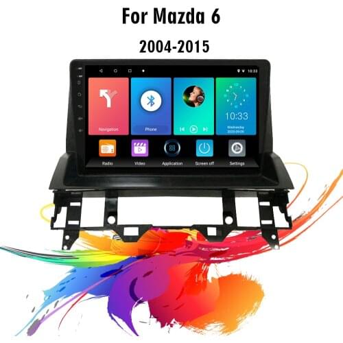 Eastereggs For Old Mazda 6 2004-2015 2 din Adroid 8.1 Car Radio Stereo WIFI GPS Navigation Multimedia Player head unit