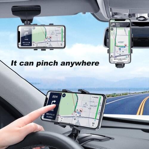 Hud Car Dashboard Phone Stand 360° Rotation Adjustable Gps Car Clips Holder Parking Number For Mobile Phone Car Stand Support