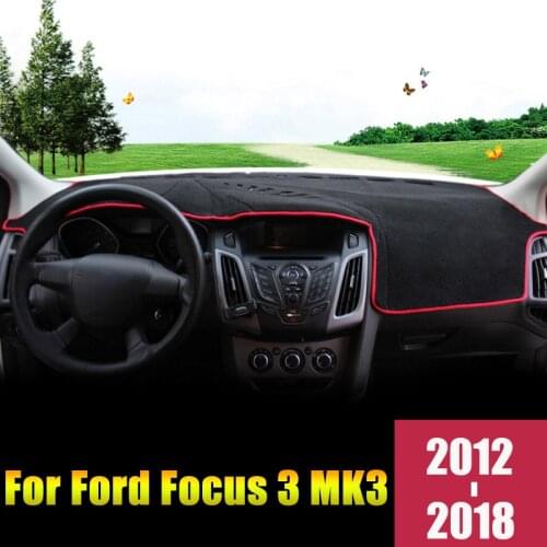 For Ford Focus 3 MK3 2012-2014 2015 2016 2017 2018 LHD Car Dashboard Cover Mats Avoid light Pads Sun Shade Carpets Accessories