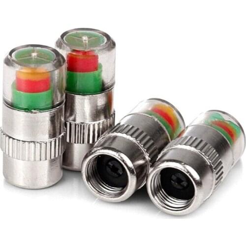 Car Auto Tire Pressure Monitor Valve Stem Caps Sensor Indicator Alert Monitoring Valve 2.4 Bar 32 PSI Eye Alert Diagnostic Tools