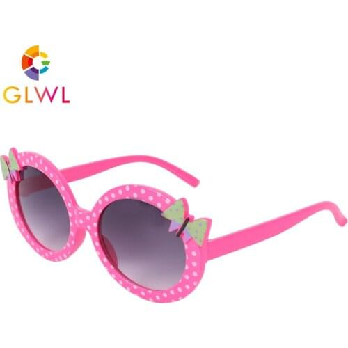 Kids Sunglasses Butterfly Glasses For Children Lovely Girls Eyewear Baby New Sunglass Round Lenses Sun Yellow Eye Shadow Vintage