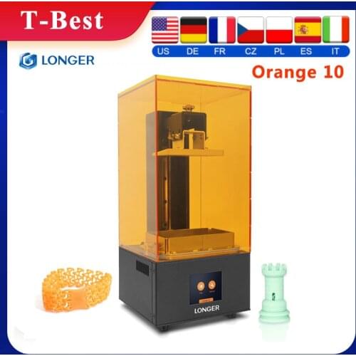 LONGER Orange 10 LCD 3D Printer Affordable SLA 3D Printer Metal Body Matrix LED Design Fast Cooling Easy Operate Resin Printer