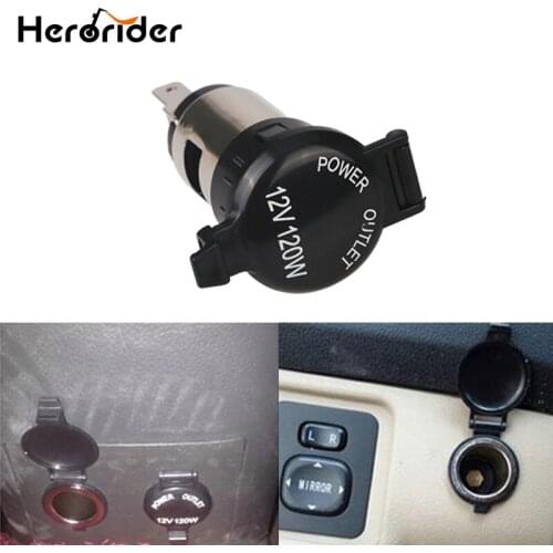 Herorider Truck Auto Motorcycle 12v Car Cigarette Lighter Socket Plug For Car Cigarette Lighter Power Socket Plug Outlet 120W