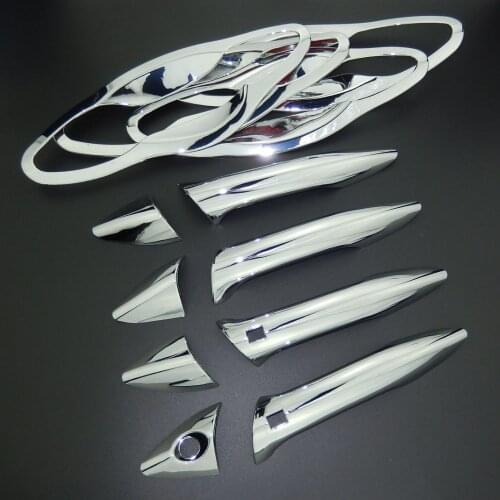 For Hyundai Elantra i35 2011-2016 5th Gen ABS Chrome Door Handle Cover Trim & Door Bowl Cover Car Styling 2012 2013 2014 2015