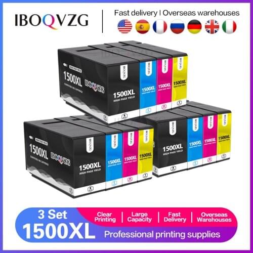 IBOQVZG Compatible Ink Cartridges For Canon PGI 1500 PGI-1500XL PGI1500 For Canon MAXIFY MB2050 MB2000 MB2300 MB2350 Printer