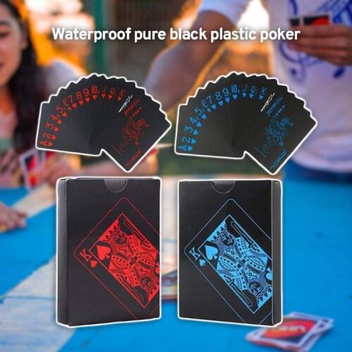 24k Gold Playing Card Poker Game Deck Gold Leaf Poker Suit Plastic Magic Waterproof Deck Of Card Magic Water Gift Collection