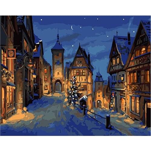 Landscape Framed Pictures DIY Painting By Numbers DIY Oil Painting On Canvas Home Decoration Drop Shipping GX26248 40X50CM