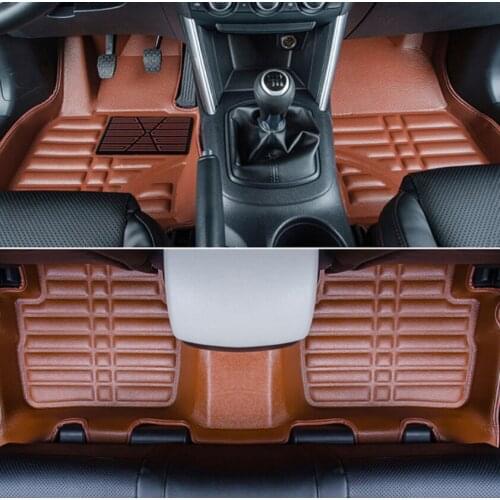 Leather car floor mats for mazda cx-5 2012 2013 2014 2015 2016 2017 carpet rug interior accessories mat waterproof