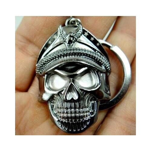 Fashion Key Chain Metal key Skeleton carving key chain car pendant key chain Fashion Jewelry Accessories 47*32MM pendant P42