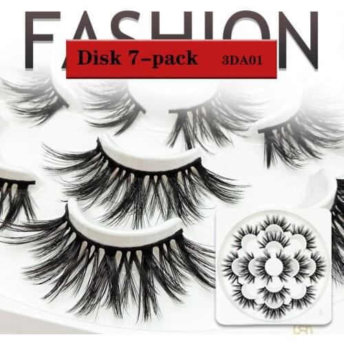 Irregular Soft Extension Europe and America Cross Makeup False Eyelashes Soft Silk Fibroin Eyelash Disk Seven Pairs