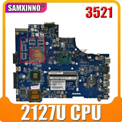 Original Laptop motherboard For DELL Inspiron 3521 Mainboard LA-9104P 03H0VW 2127U