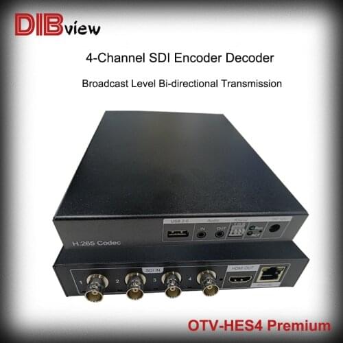 H265 H264 SD HD 3G 4CH SDI to IP Live Video Streaming SRT Encoder with RTMPS HTTP RTSP UDP ONVIF HLS Facebook Youtube Codec