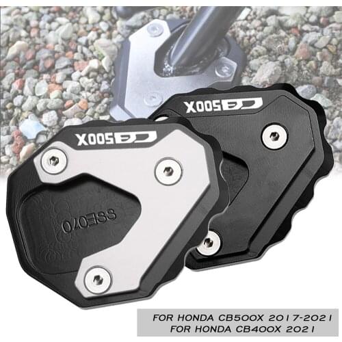 Motorcycle Kickstand Enlarge FOR HONDA CB400X 2021 Extension Support Pad Side Stand Enlarge CNC Plate Foot Side Stand Enlarger