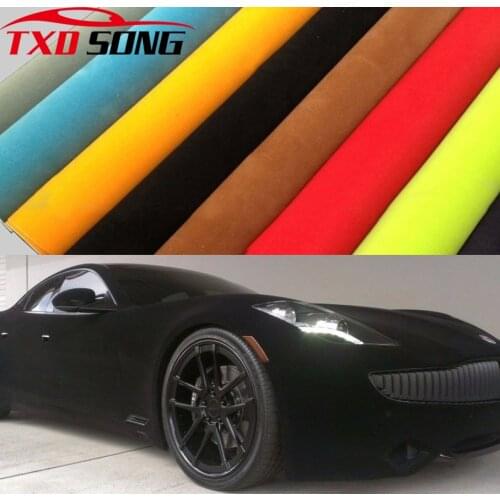 10/20/30/40/50X135CM Top Velvet Suede Fabric Material Car Wrap Sticker Self Adhesive Film For Auto Interior/Exterior Car Styling