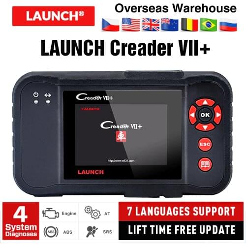 2019 100% Super Auto Code Scanner Launch Creader VII + Creader 7+ Professional creader scanner + AUTEL MS300 as gift DHL free