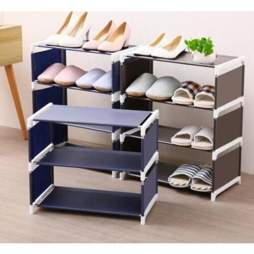 DIY Foldable 5 Layer Non-woven Shoe Rack Large Size Home Living Room Fabric Dustproof Cabinet Organizer Holder Stand Shoes Shelf