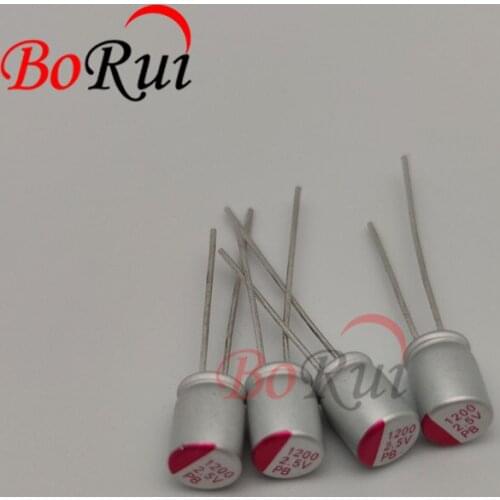 Solid capacitor 2.5V 1200UF 1200UF/2.5V new in-line solid state volume 6X9