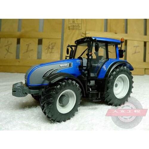 UH 1:32 4079 Valtra T 213 Series Metallic Blue Tractor Alloy Metal Diecast Cars Model Toy Vehicles For Children Boy Toys