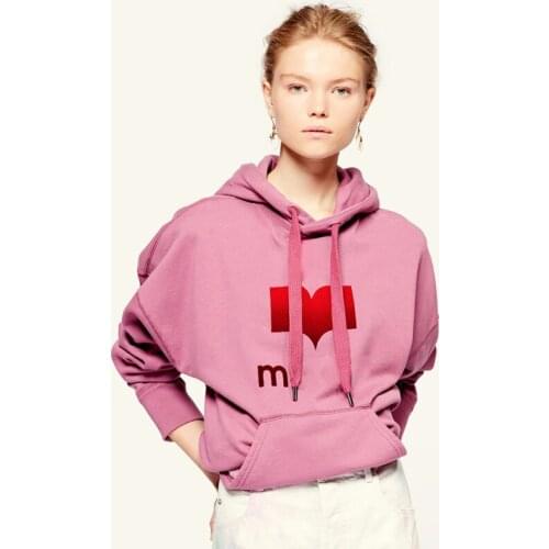 Women Autumn Loose Flocking Fleece Cotton Hooded Top Female High Street Casual Fashion Sweatshirt Ladies Hit Color Hoodies ML102