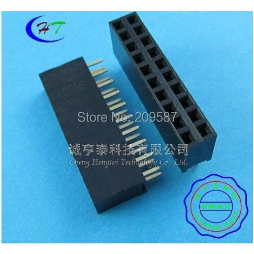 20PC/Lot 2*10 Pin 2.54 Pitch Dual Row Female & Male Pin Header Connector Free Shipping