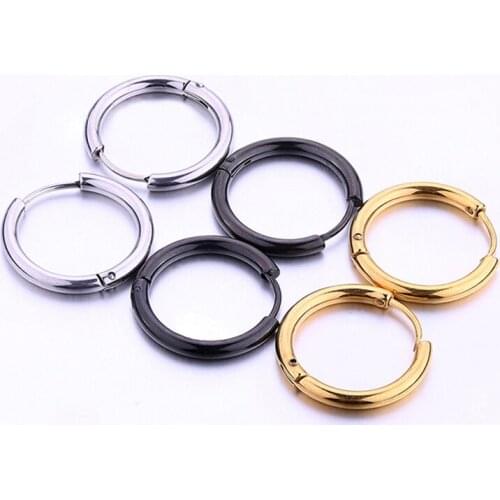 3 pairs/pack Hoop Earrings Woman Man Round Earring Fashion Ear Jewelry Lovers Earrings