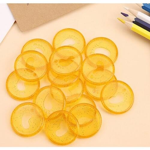 35MM Mushroom Discs Notebook Binding Buckle Planner Discs 360 Degree Foldable Binder Rings Loose-leaf Notebook Office Supplies