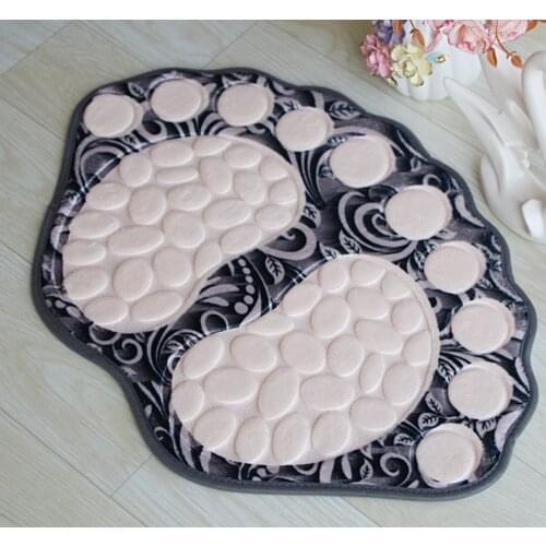 40*60CM Feet Bath Mat Toilet Rug Non-slip Bathroom Rugs Area Rugs Carpet Doormat Floor Mat Absorbent Mats Foot Pad Rug