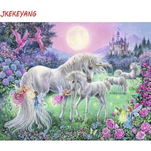 5D DIY square/round Diamond Painting unicorn Cross Stitch Diamond Embroidery Pattern Rhinestone J1728