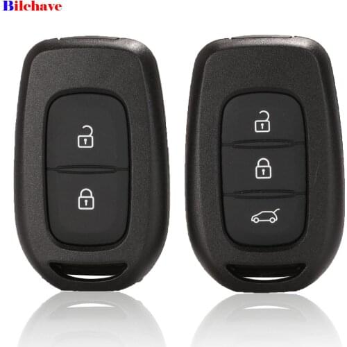 Bilchave Car Remote Key Shell 2/3 Buttons For Renault Duster Sandero Logan Clio Captur Laguna Scenic 2015 2016 Replacement