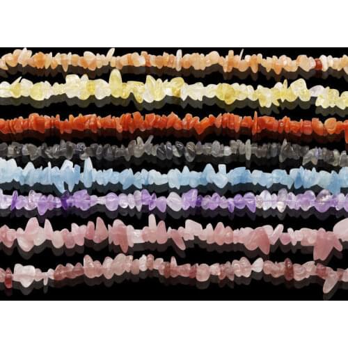 Natural Crystal Quartz Beads 3-7mm Small Chips Loose Strand Beadwork Cirtrines Rose Crystal Stone Beads DIY Reiki Healing 40CM