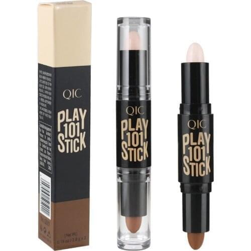 2018 NEW Double-ended 2 in1 Contour Stick Makeup Creamy Highlighter Bronzer Create 3D Face Concealer Full Cover Blemish Hot new