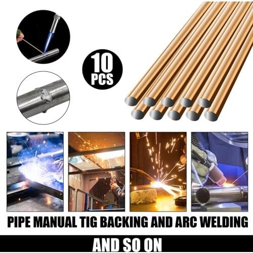 10pcs Carbon Steel Argon Arc Welding Rod Electrodes Easy Melt Weld Bars Cored Wire For Soldering Air-conditioning Refrigerator
