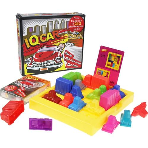 Racing Break IQ Car Game Car Puzzle Toys Creative Plastic Rush Hour Logic Game Developmental Game Toys for Children Gifts