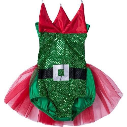 New Toddler Baby Girls Clothes Christmas Romper Lace Tutu Dress Romper Scales Chiffon Santa Jumpsuit Outfit Childrens Clothing