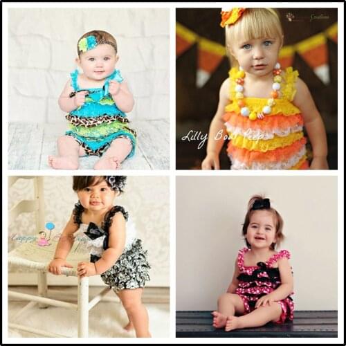 Baby Girl Rompers Summer Baby Rompers Baby Party Clothes Newborn Lace Ruffle Romper Toddler Girls Rompers Baby Brand Clothes