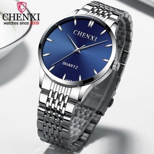 CHENXI Fashion Quartz Watch Men Top Luxury Brand Classic Business Stainless Steel Waterproof Wristwatch Casual Sport Men Watches