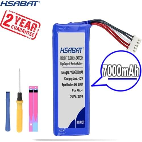 New Arrival [ HSABAT ] 7000mAh GSP872693 01 Replacement Battery for JBL Flip 4,Flip 4 Special Edit
