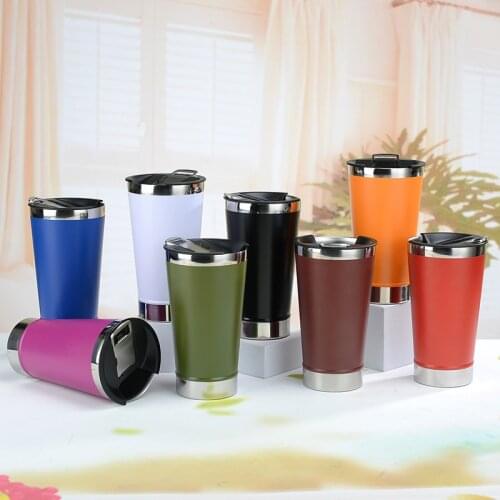 500ml original Wall Classic Series Stainless Steel Vacuum Beer Mug 500ml Vacuum Coffee Juice Adventure Stacking Beer Cup
