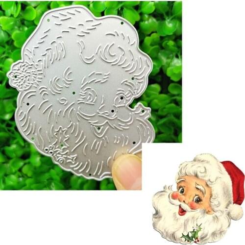 Suitable for Christmas character series metal cutting die DIY scrapbook 3D creative greeting card Santa Claus decoration 2020