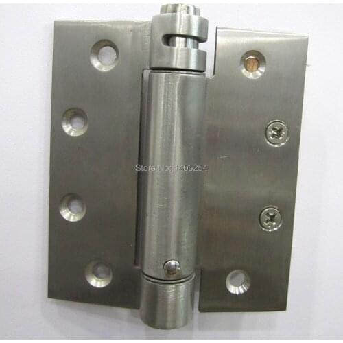 American style stainless steel spring hinge single open 4 * 3 * 2.5 inch thick slotted hinge