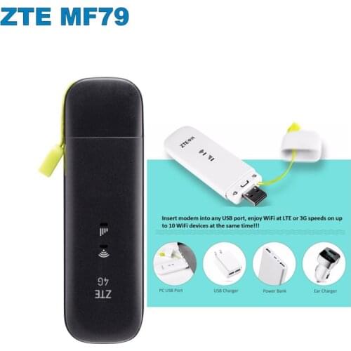 Unlocked ZTE MF79 MF79U 150M LTE USB Wingle 4G USB WiFi Modem Dongle Car wifi ZTE MF79U PK Huawei E8372 E8372h-608