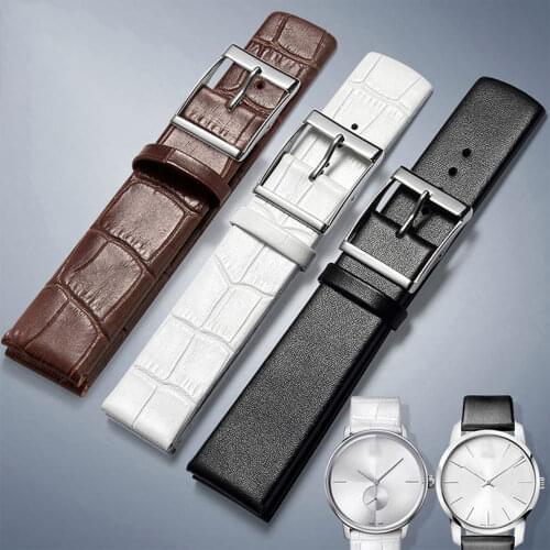 Genuine Leather Watch Band For MIDO DW CK TIMEX TISSOT CASIO Bracelet Watch 14 16 18 20 22MM Huawei gt2 Quick Release Straps