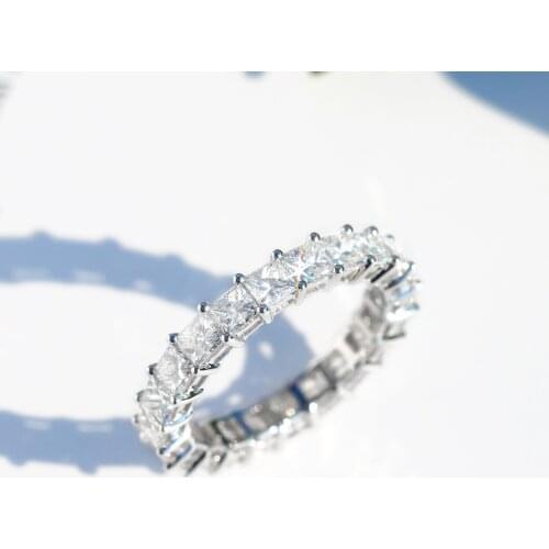 Luxury Female Heart Round square zircon Ring Silver Color Love Engagement Ring Vintage Zircon Stone Wedding Rings For Women