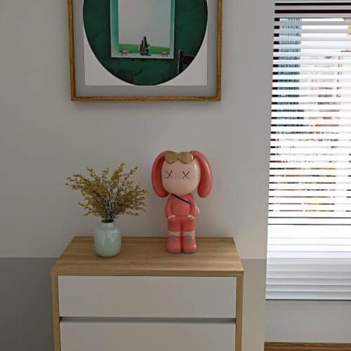 Modern Home Decor Small Items Storage Ornaments Room Decor Cartoon Rabbit Tabletop Statue Ornament Home Accessories Holiday Gift