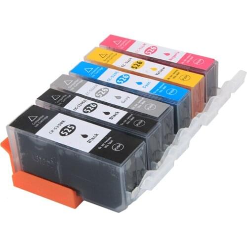 XIMO 6PK PGI-525 CLI-526 Compatible Ink Cartridge For Canon PIXMA MG5150 MG5250 MG5350
