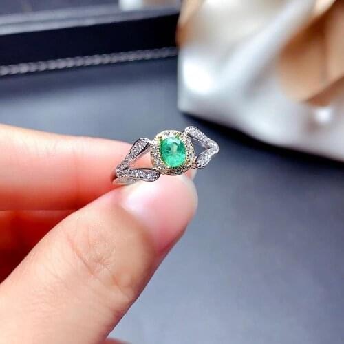 New red blue green colorful gemstone ring for women natural ruby sapphire emerald gem overflow 925 silver party engagement ring