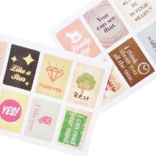 2pcs/pack New Vintage Plant Stamp Sticker Eight Design Bullet Stickers kawaii Stickers Stationery