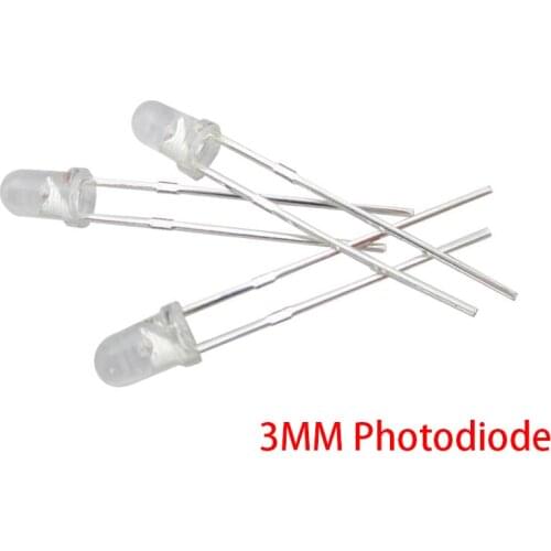20pcs 3MM Photodiode Photoreceptor Tube Photoreceptor Diode Photosensitive Sensor