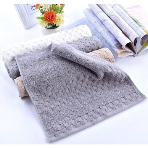 3 packs of 100% cotton 33*33cm jacquard checkered square towel for adults and children saliva towels, cotton square hand towels